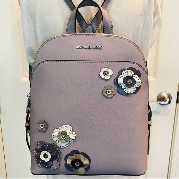 Michael Kors Handbags - Michael Kors Emmy Large Backpack amethyst purple
